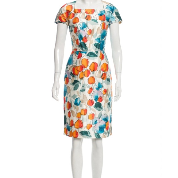 Dolce & Gabbana Dresses & Skirts - DOLCE AND GABBANA Watercolor Floral Sheath Dress